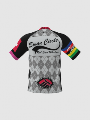 Podiumwear Men's Silver Short Sleeve MTB Jersey - New Fabric 2025!