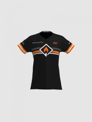 Podiumwear Women's Silver Short Sleeve MTB Jersey - NEW FABRIC 2025!
