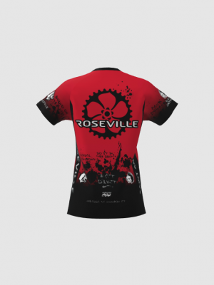 Podiumwear Women's Silver Short Sleeve MTB Jersey - NEW FABRIC 2025!