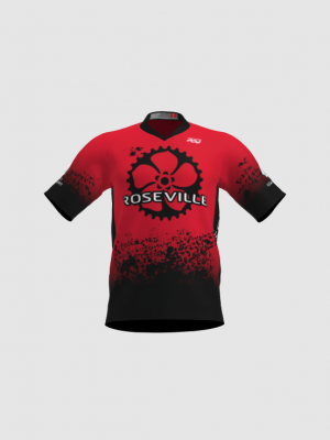 Podiumwear Men's Silver Short Sleeve MTB Jersey - New Fabric 2025!
