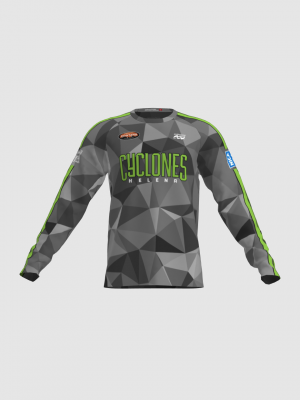 Podiumwear Unisex Silver Long Sleeve Tech Tee - New Fabric 2025!