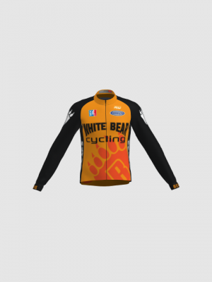 Podiumwear Men's Gold Merino Wool Long Sleeve Jersey