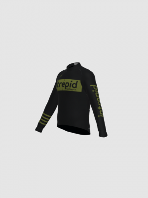 Podiumwear Men's Gold Merino Wool Long Sleeve Jersey