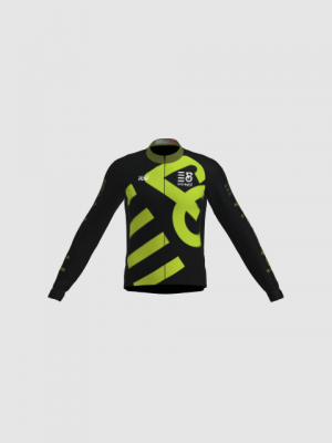 Podiumwear Men's Gold Merino Wool Long Sleeve Jersey