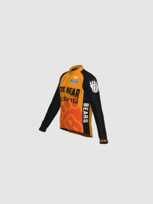 Podiumwear Men's Gold Merino Wool Long Sleeve Jersey