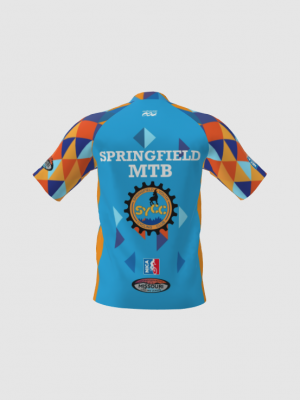 Podiumwear Men's Silver Short Sleeve MTB Jersey - New Fabric 2025!