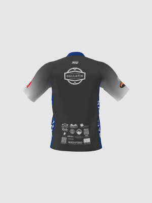 Podiumwear Men's Silver Short Sleeve MTB Jersey - New Fabric 2025!