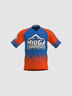 Podiumwear Men's Silver Short Sleeve MTB Jersey - New Fabric 2025!