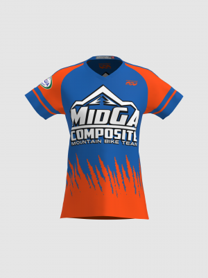 Podiumwear Women's Silver Short Sleeve MTB Jersey - NEW FABRIC 2025!