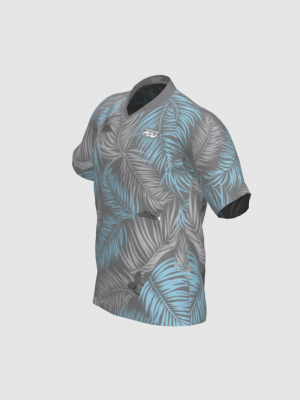 Podiumwear Men's Silver Short Sleeve MTB Jersey - New Fabric 2025!