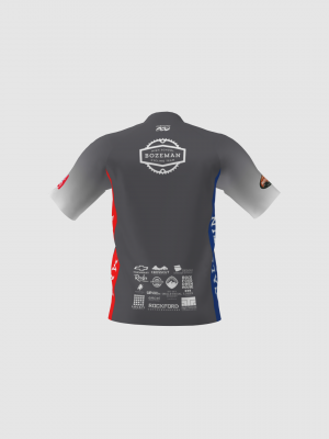 Podiumwear Men's Silver Short Sleeve MTB Jersey - New Fabric 2025!