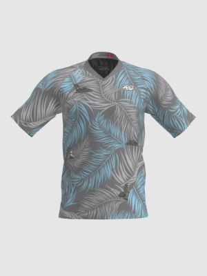 Podiumwear Men's Silver Short Sleeve MTB Jersey - New Fabric 2025!