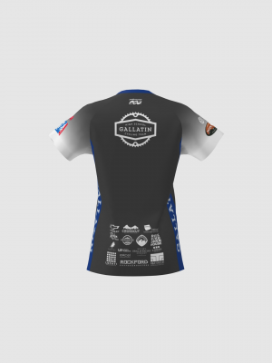 Podiumwear Women's Silver Short Sleeve MTB Jersey - NEW FABRIC 2025!