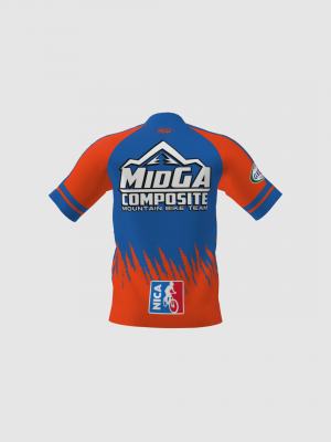 Podiumwear Men's Silver Short Sleeve MTB Jersey - New Fabric 2025!