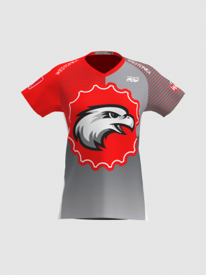 Podiumwear Women's Silver Short Sleeve MTB Jersey - NEW FABRIC 2025!