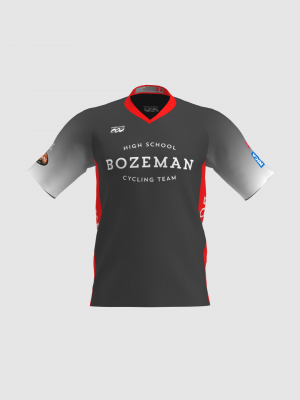 Podiumwear Men's Silver Short Sleeve MTB Jersey - New Fabric 2025!