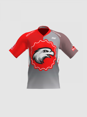 Podiumwear Men's Silver Short Sleeve MTB Jersey