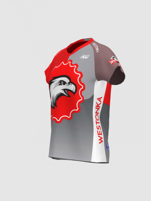 Podiumwear Women's Silver Short Sleeve MTB Jersey - NEW FABRIC 2025!