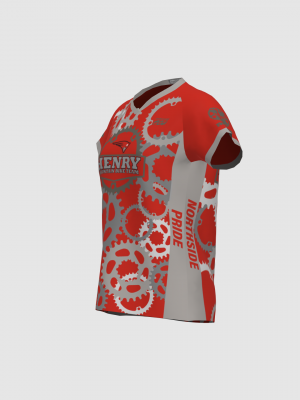 Podiumwear Women's Silver Short Sleeve MTB Jersey - NEW FABRIC 2025!