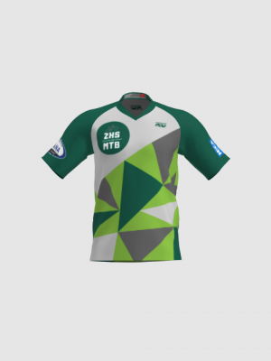 Podiumwear Men's Silver Short Sleeve MTB Jersey - New Fabric 2025!