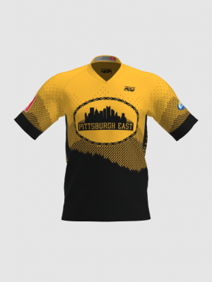 Podiumwear Men's Silver Short Sleeve MTB Jersey - New Fabric 2025!