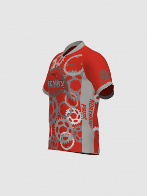 Podiumwear Men's Silver Short Sleeve MTB Jersey