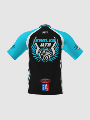 Podiumwear Men's Silver Short Sleeve MTB Jersey - New Fabric 2025!