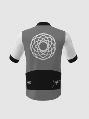 Podiumwear Men's Silver Full Zip Jersey