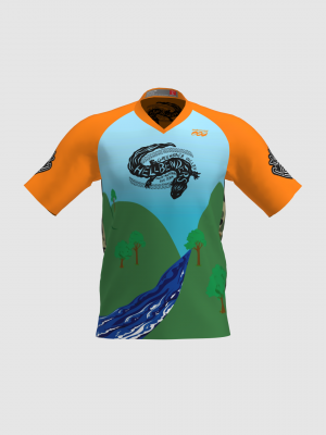 Podiumwear Men's Silver Short Sleeve MTB Jersey - New Fabric 2025!