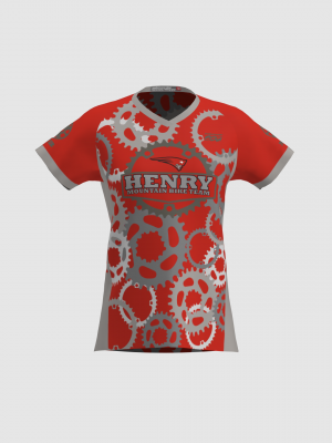 Podiumwear Women's Silver Short Sleeve MTB Jersey - NEW FABRIC 2025!