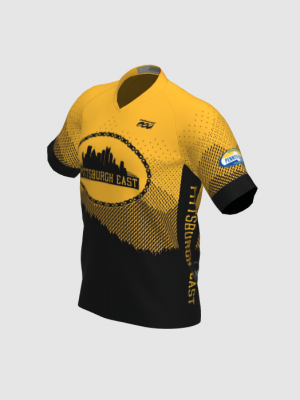 Podiumwear Men's Silver Short Sleeve MTB Jersey - New Fabric 2025!