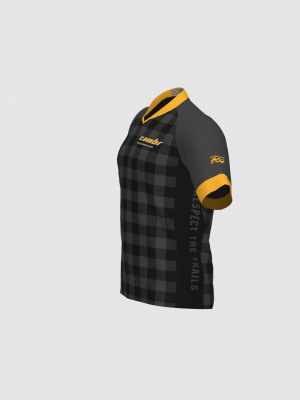 Podiumwear Men's Silver Short Sleeve MTB Jersey - New Fabric 2025!