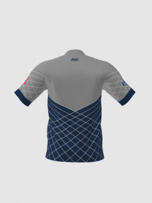 Podiumwear Men's Silver Short Sleeve MTB Jersey - New Fabric 2025!