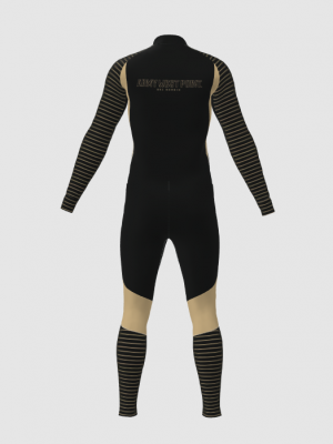 Podiumwear Unisex Gold Two-Piece Race Suit