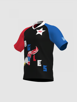 Podiumwear Men's Silver Short Sleeve MTB Jersey - New Fabric 2025!