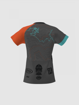 Podiumwear Women's Silver Short Sleeve MTB Jersey - NEW FABRIC 2025!