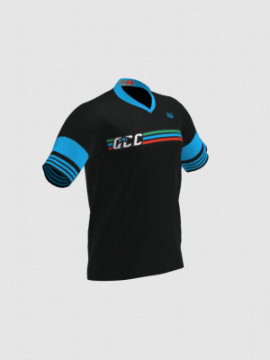 Podiumwear Men's Silver Short Sleeve MTB Jersey - New Fabric 2025!