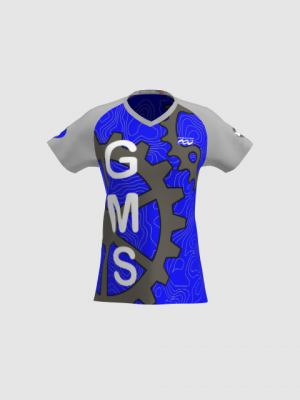 Podiumwear Women's Silver Short Sleeve MTB Jersey - NEW FABRIC 2025!