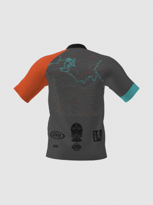 Podiumwear Men's Silver Short Sleeve MTB Jersey