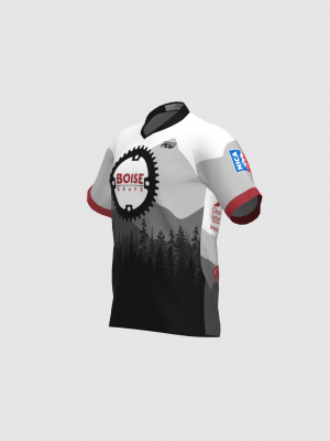 Podiumwear Men's Silver Short Sleeve MTB Jersey