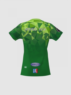 Podiumwear Women's Silver Short Sleeve MTB Jersey - NEW FABRIC 2025!