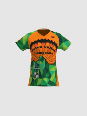 Podiumwear Women's Silver Short Sleeve MTB Jersey - NEW FABRIC 2025!