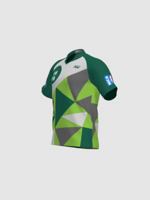 Podiumwear Men's Silver Short Sleeve MTB Jersey - New Fabric 2025!