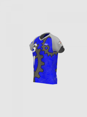 Podiumwear Women's Silver Short Sleeve MTB Jersey - NEW FABRIC 2025!