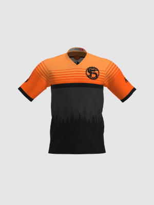 Podiumwear Men's Silver Short Sleeve MTB Jersey - New Fabric 2025!