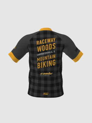 Podiumwear Men's Silver Short Sleeve MTB Jersey - New Fabric 2025!