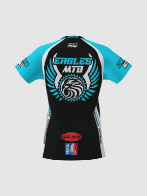 Podiumwear Women's Silver Short Sleeve MTB Jersey - NEW FABRIC 2025!