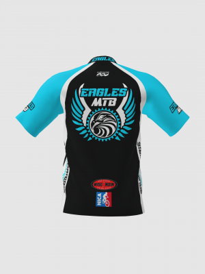 Podiumwear Men's Silver Short Sleeve MTB Jersey - New Fabric 2025!
