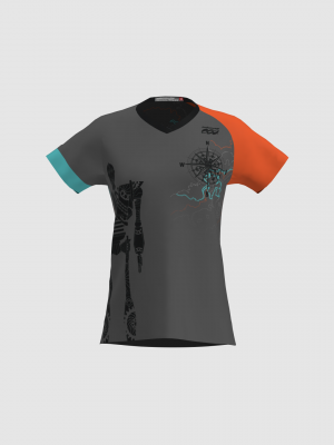 Podiumwear Women's Silver Short Sleeve MTB Jersey