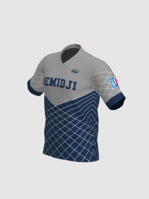 Podiumwear Men's Silver Short Sleeve MTB Jersey - New Fabric 2025!